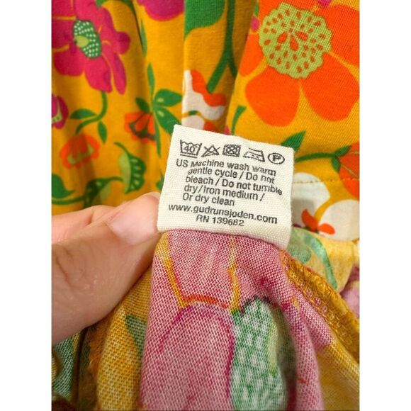 Gudrun Sjoden floral boho lagenlook dress size XXL - Picture 6 of 8